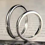 シンプルな甲丸形手作り結婚指輪